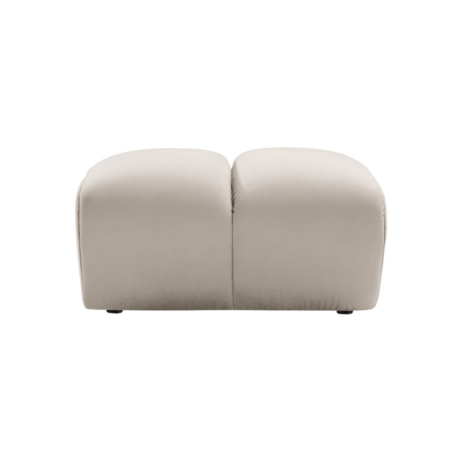 Diana Velvet Pouf Beige
