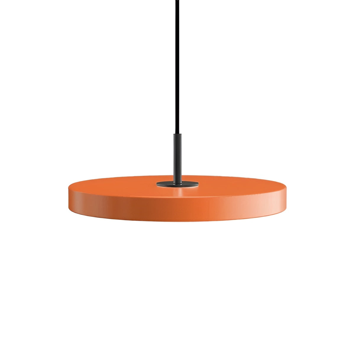 ASTERIA PLUS pendant lamp orange with black insert