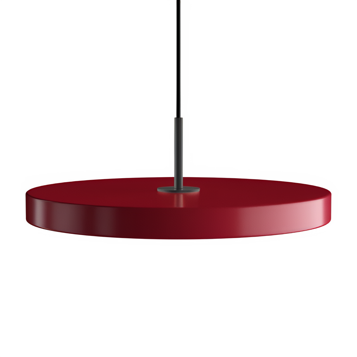 Hanglamp ASTERIA PLUS bordeaux met zwarte inzet