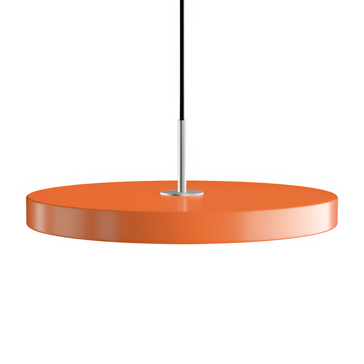 Hanglamp ASTERIA PLUS oranje met zilveren inzet