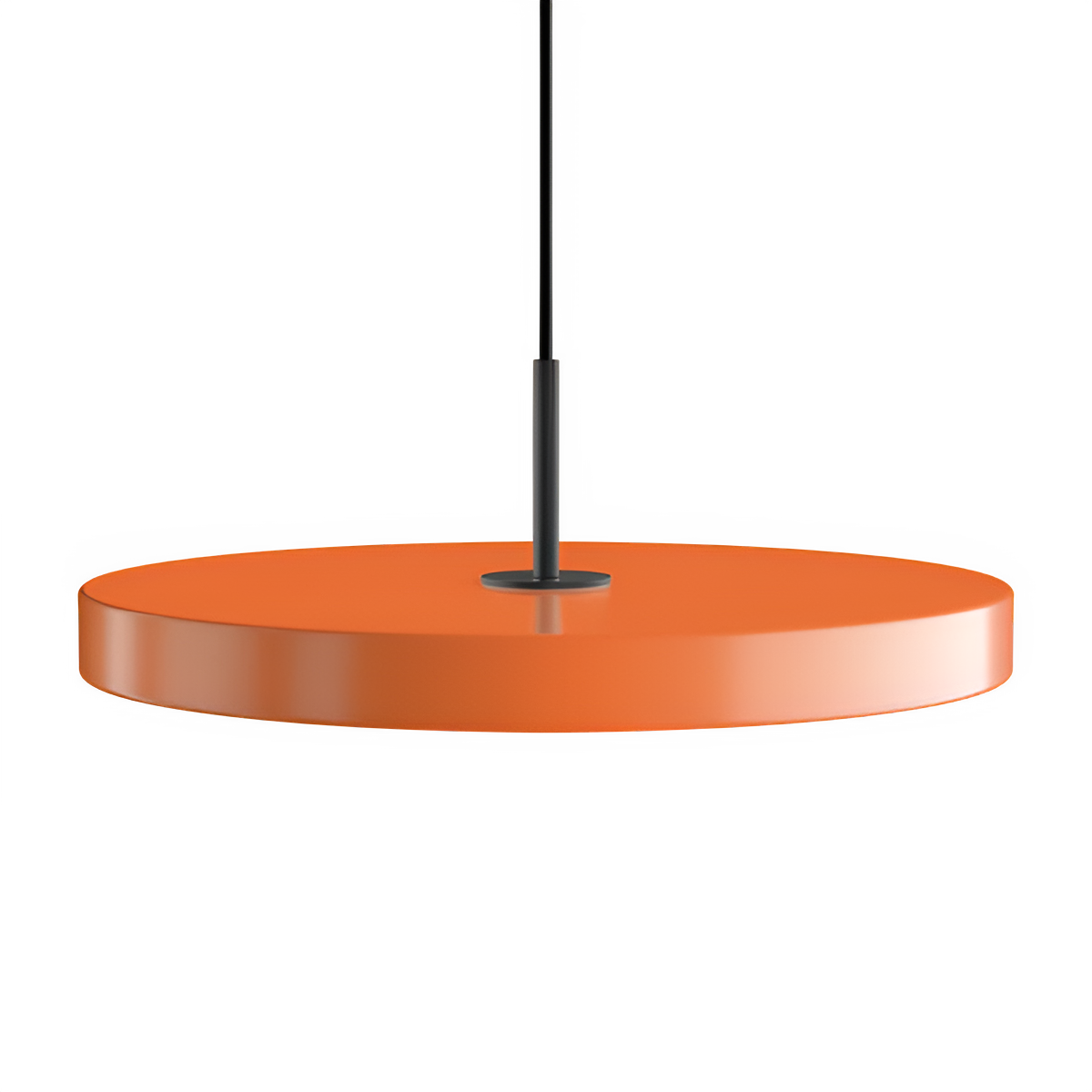 ASTERIA PLUS pendant lamp orange with black insert