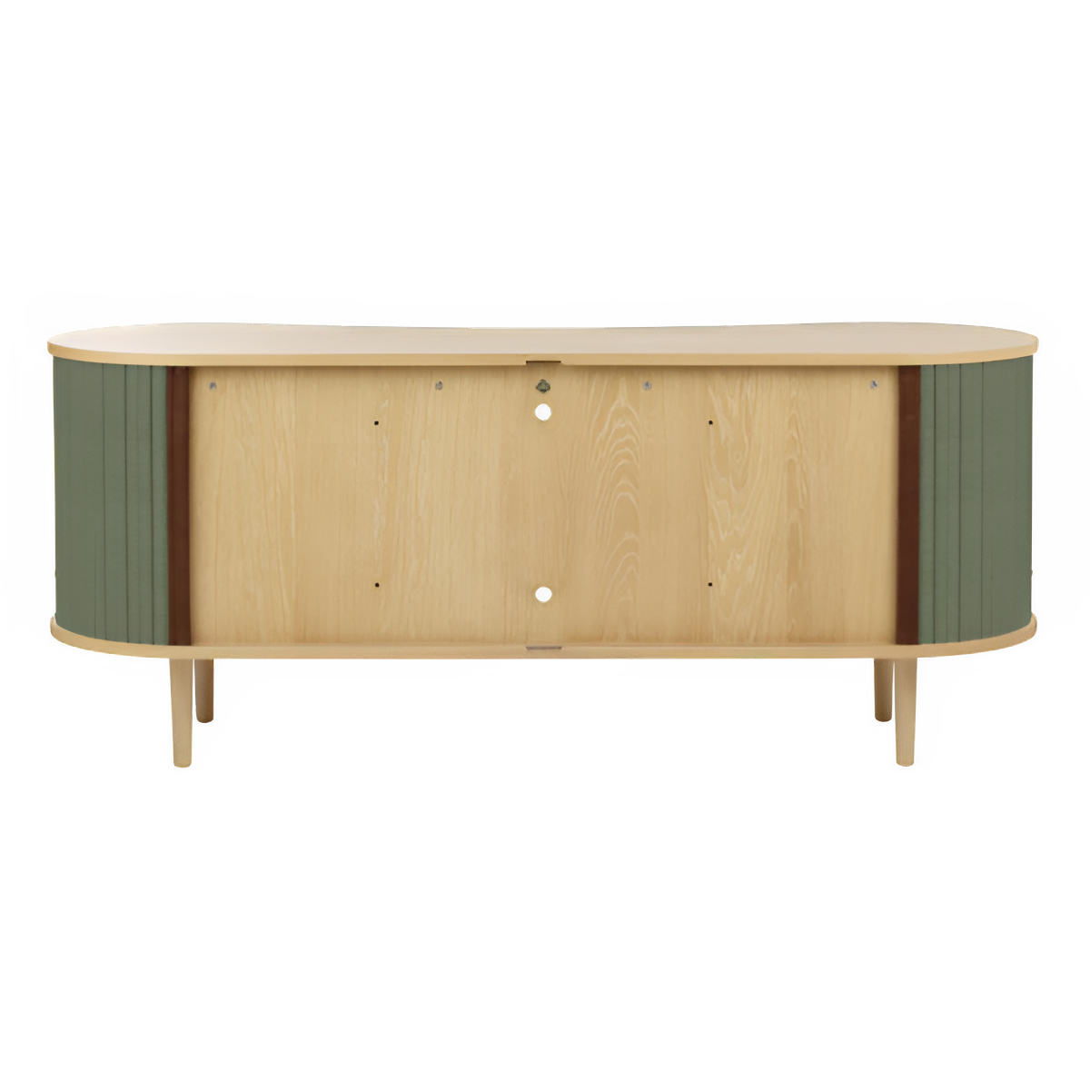 Dressoir RTV AUDACIOUS groen met eiken basis