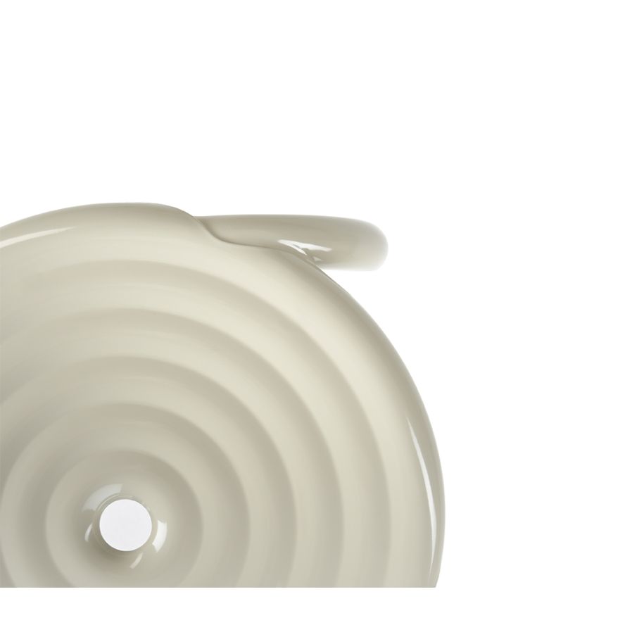 Externer Kaffeetisch Groove gebrochen weiß