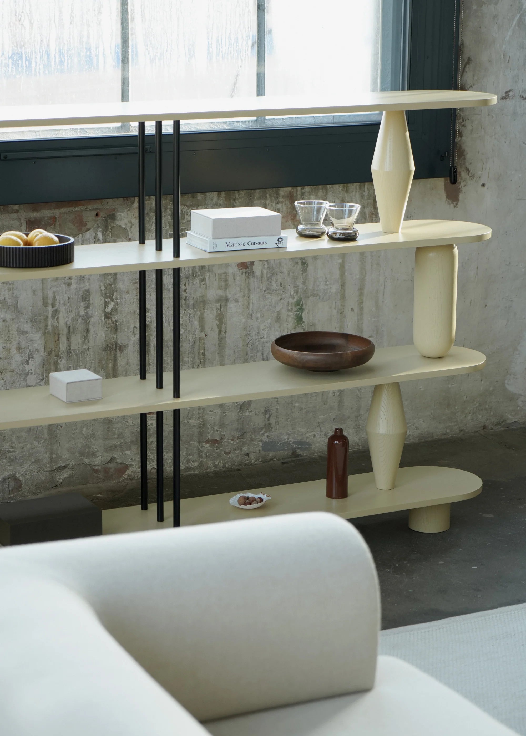 VAZOO DUO rek van gebleekt eikenhout