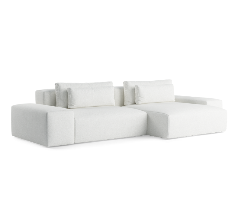 Modularer 3,5-sitziger rechter FLAVIO Bezugsofa