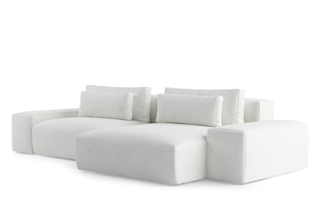 Modularer 3,5-sitziger rechter FLAVIO Bezugsofa