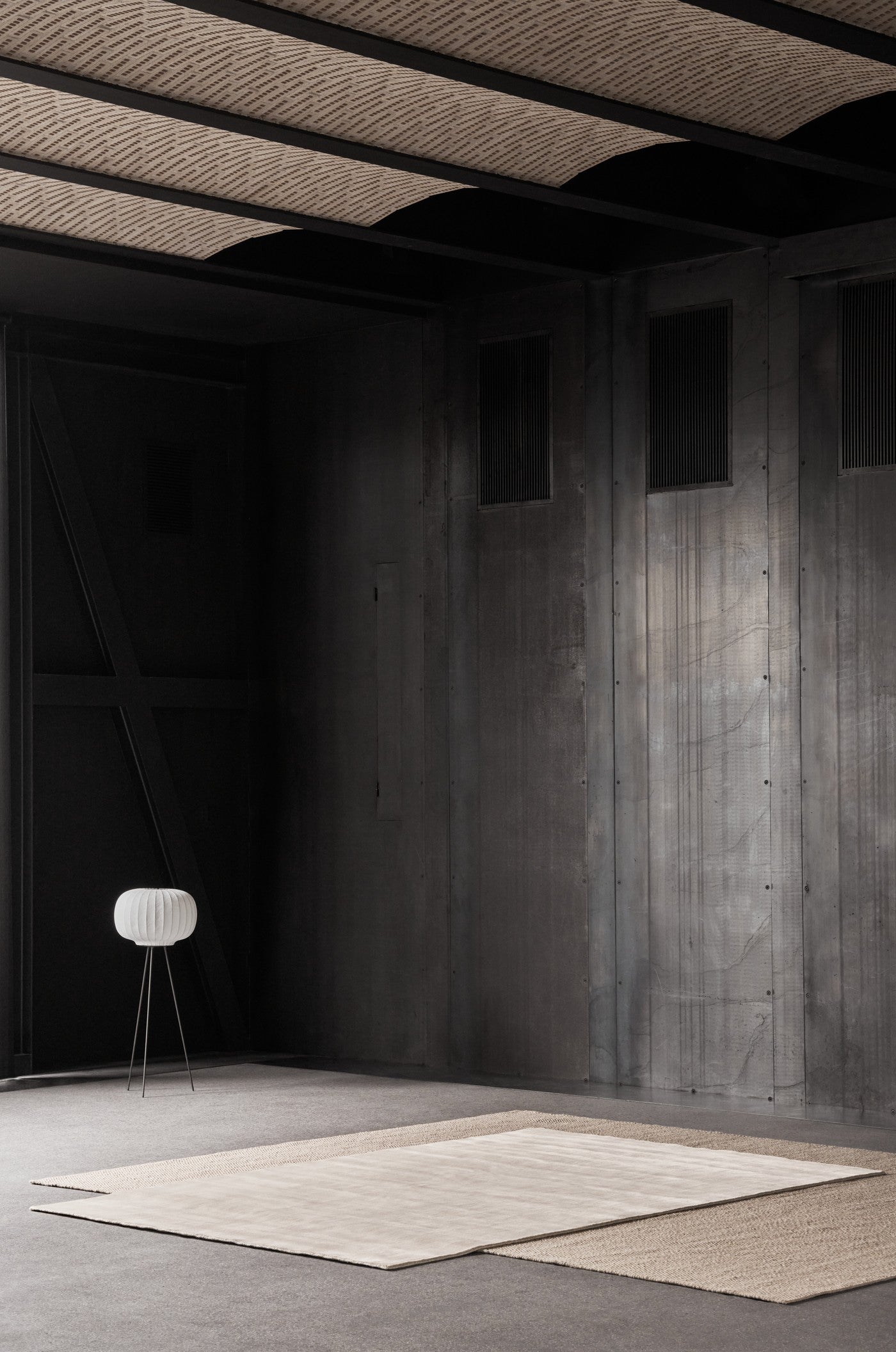 Dywan 143 beżowa wełna do salonu – styl minimalistyczny
