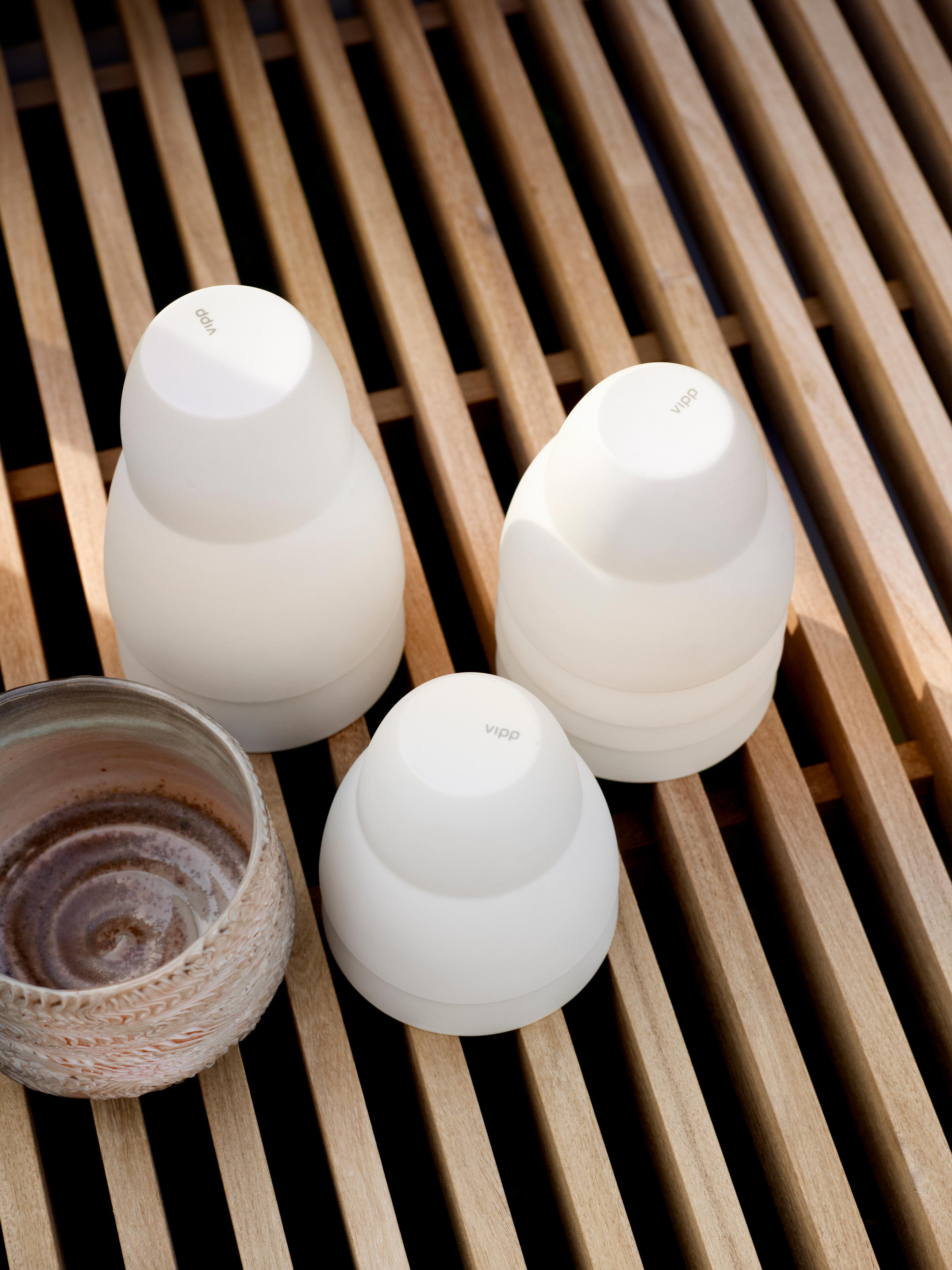 VIPP Mug Set White Porcelain