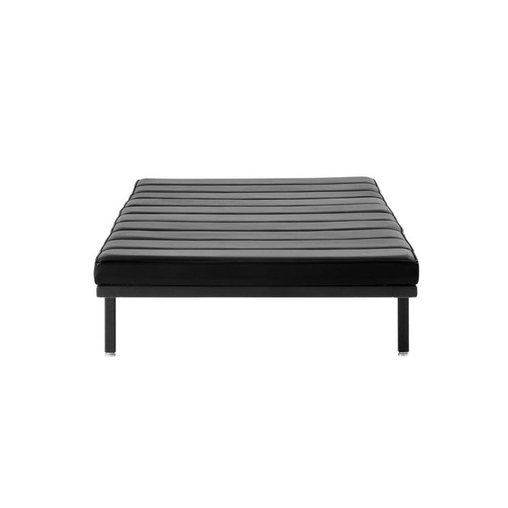 Ligbed 461 zwarte leer