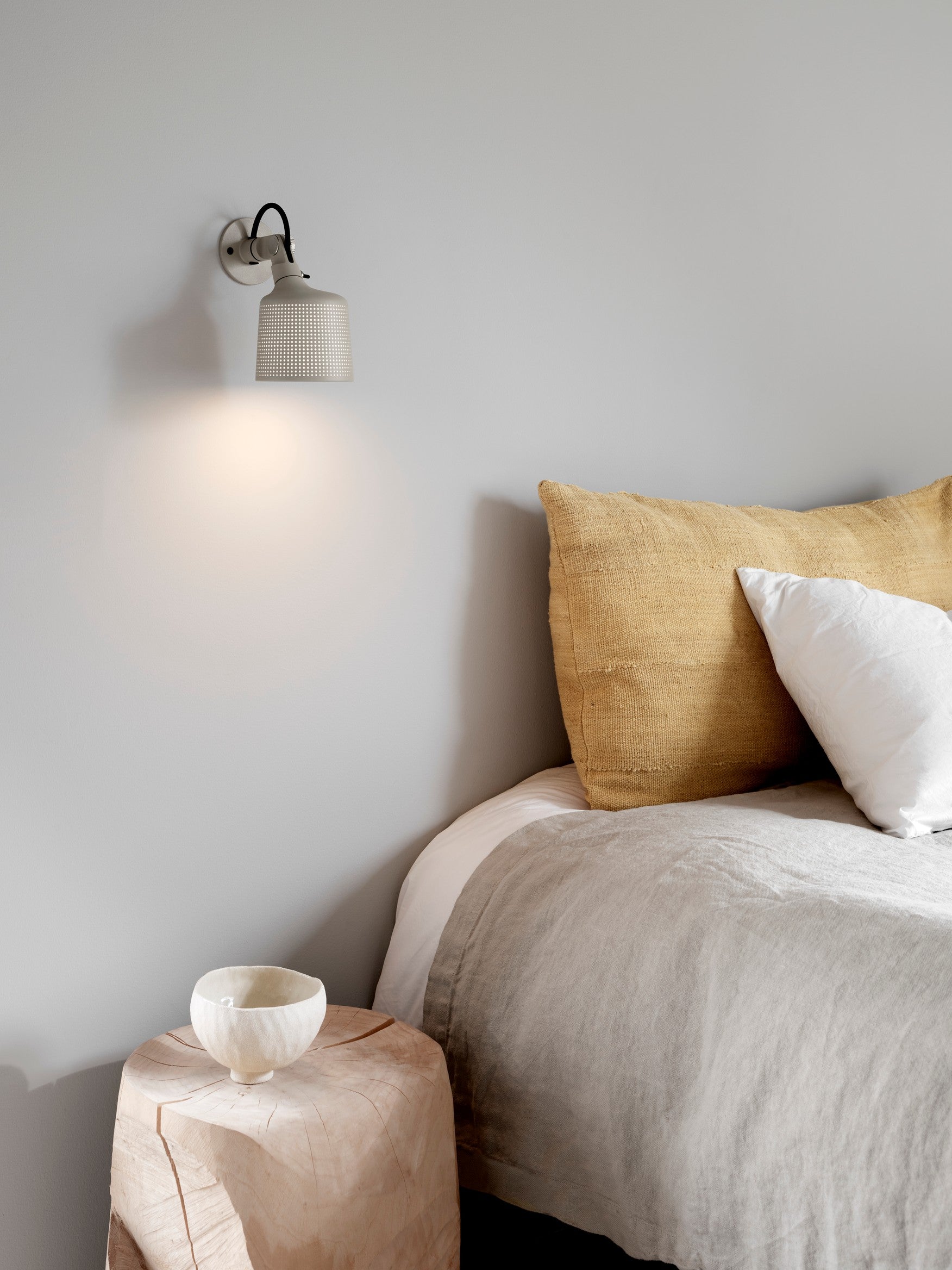 Wandlamp 524 grijs metaal