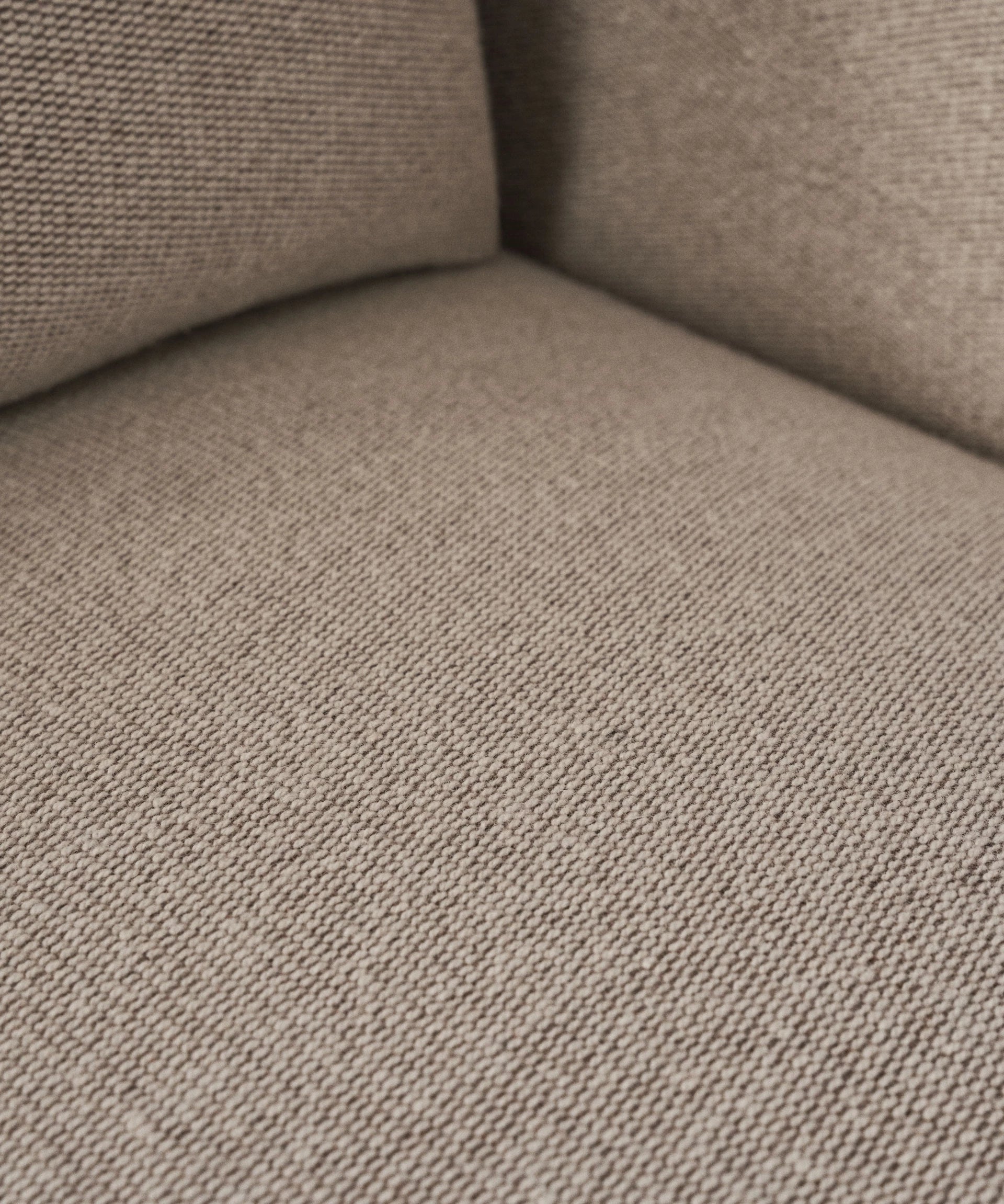 Sofa 3-zits LOFT bruin boucle met zwarte basis