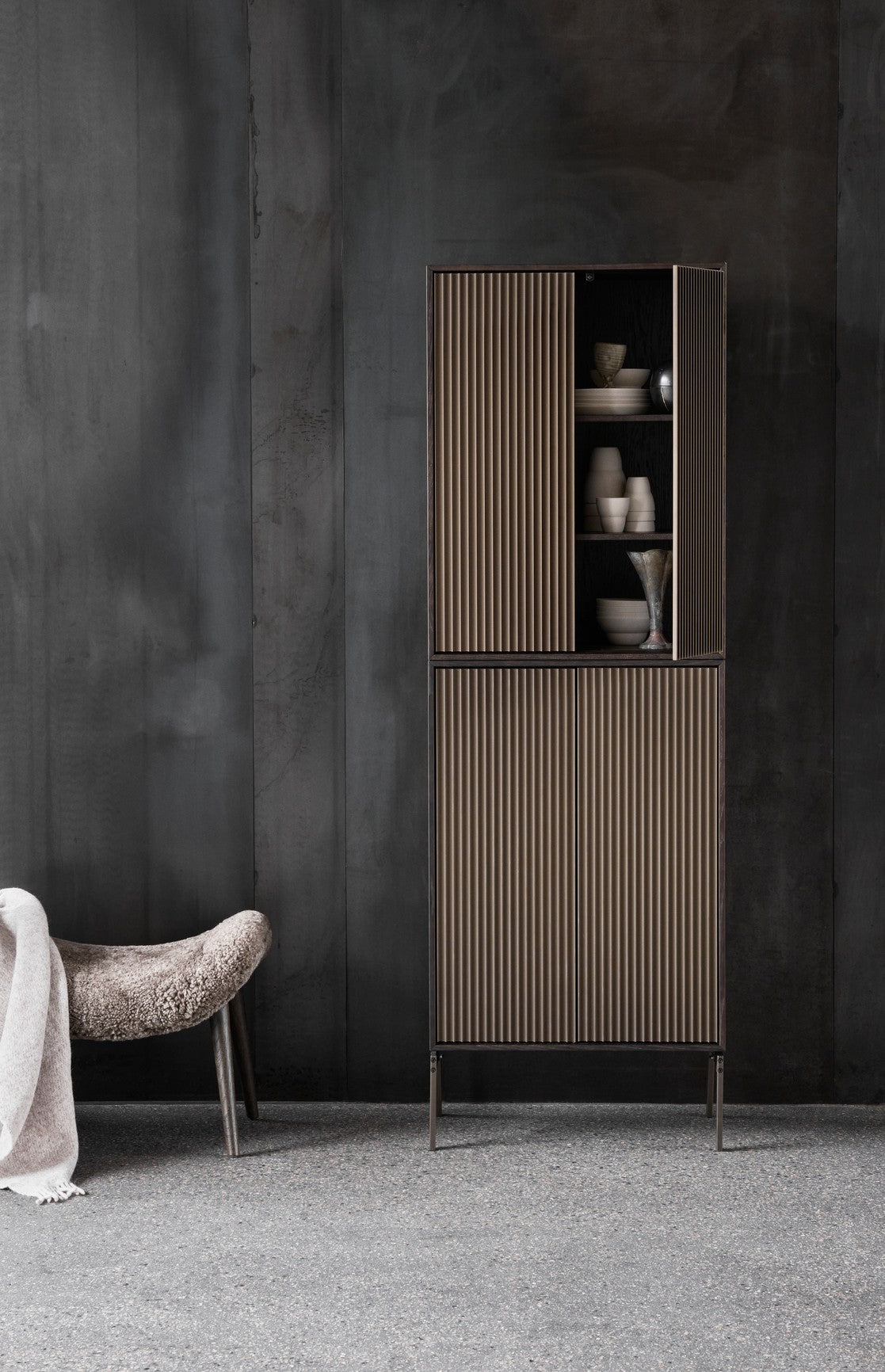 Eiken fineer kast H4