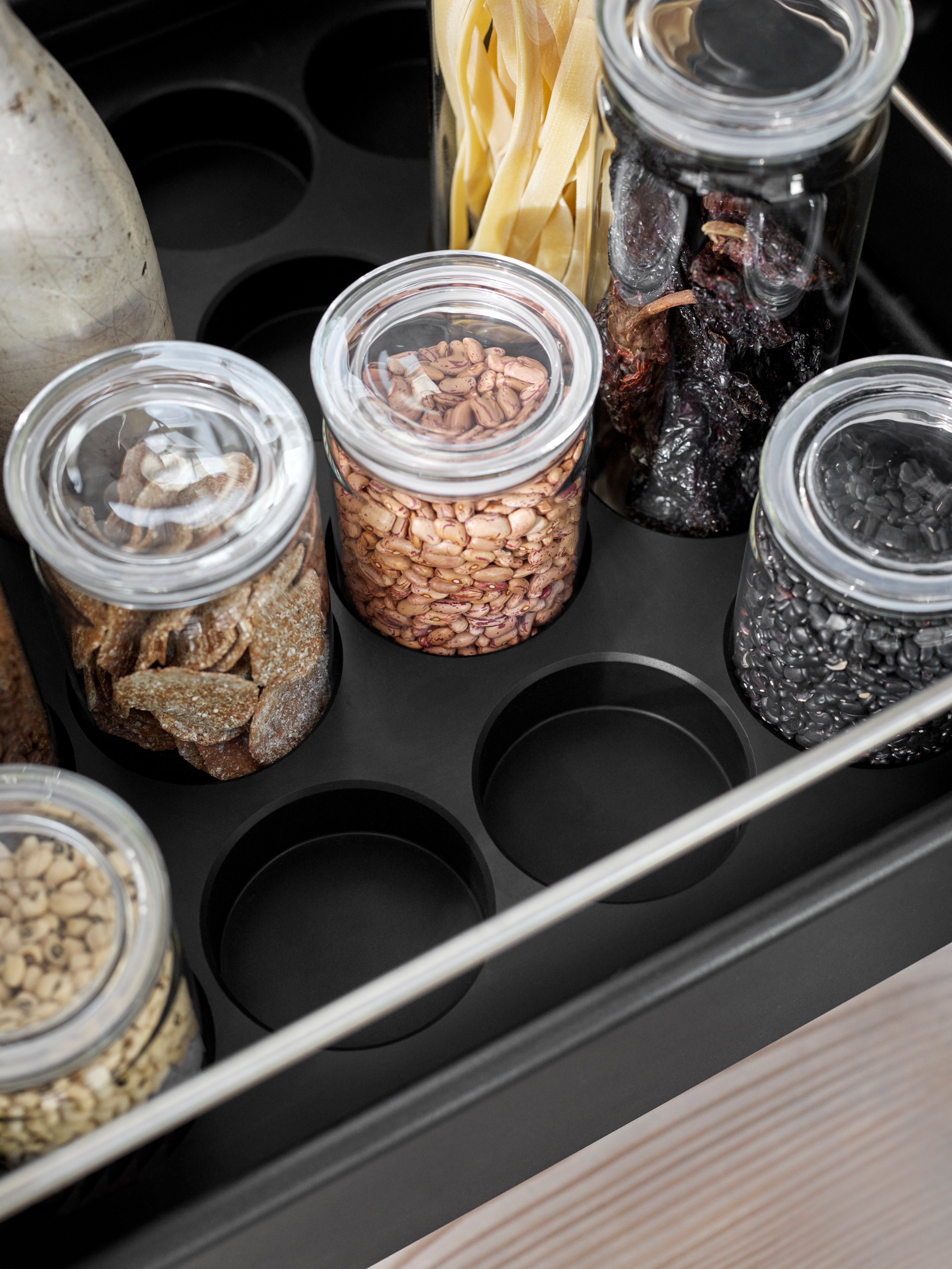 Glazen container met deksel VIPP transparant
