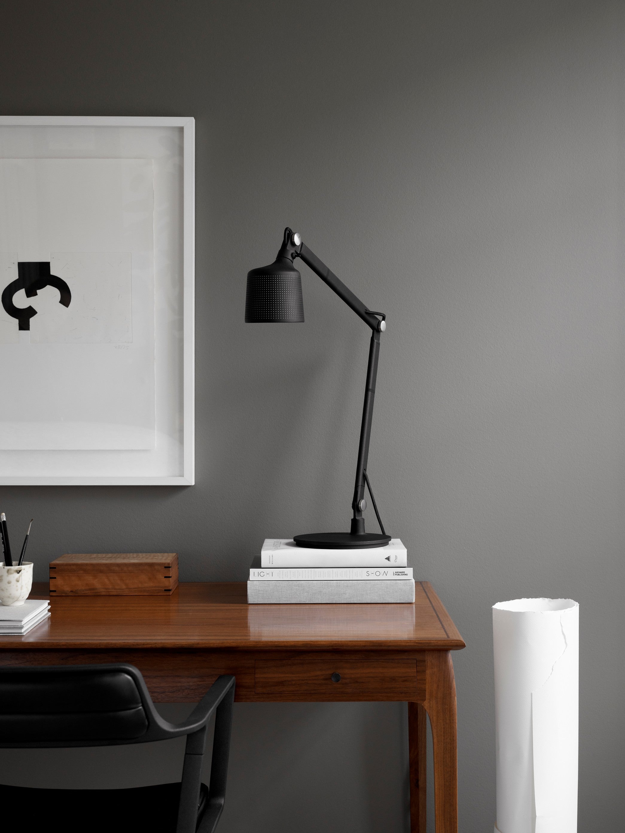 Schreibtischlampe 521 schwarz Metall