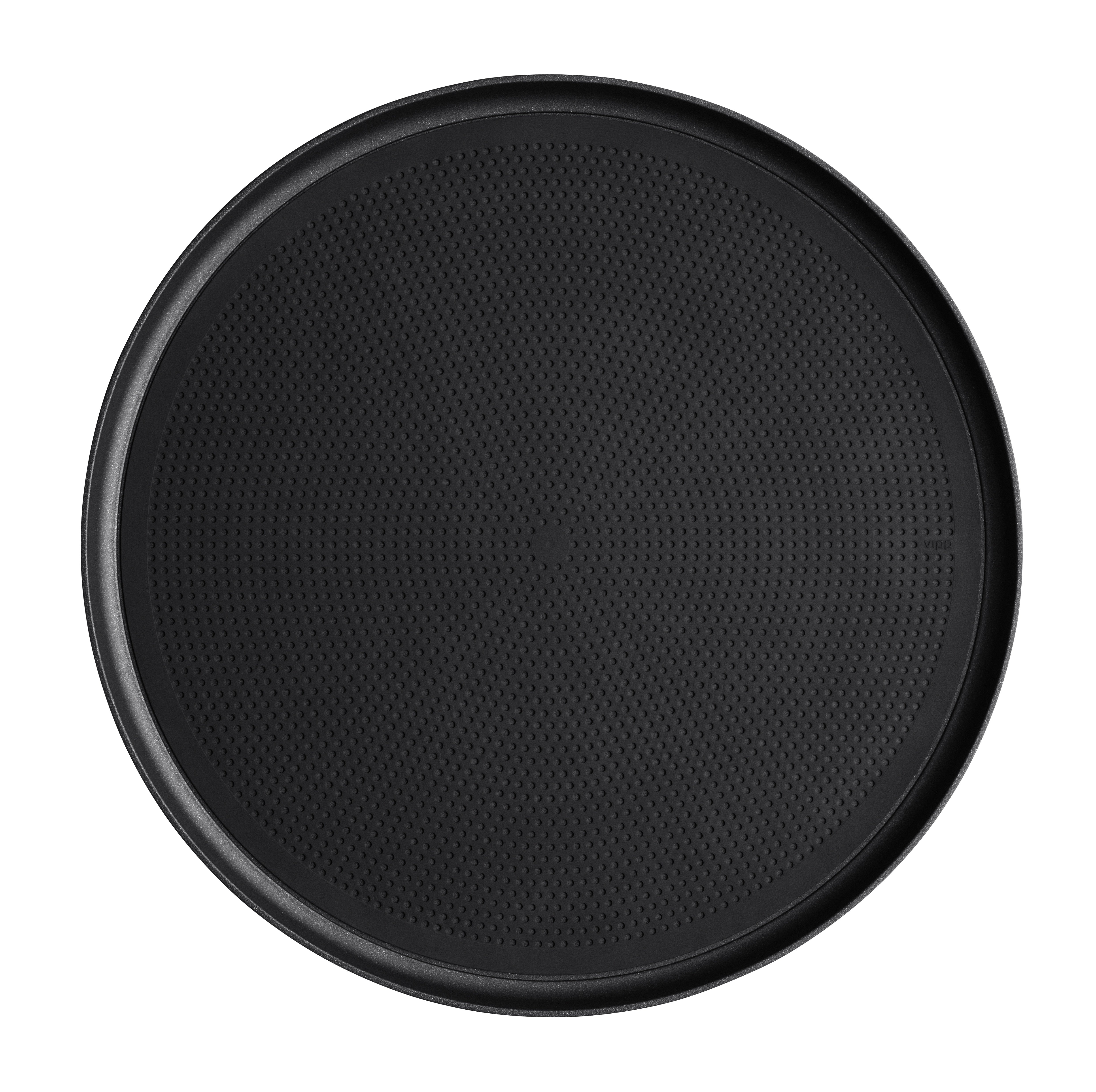 VIPP Black Round Tray