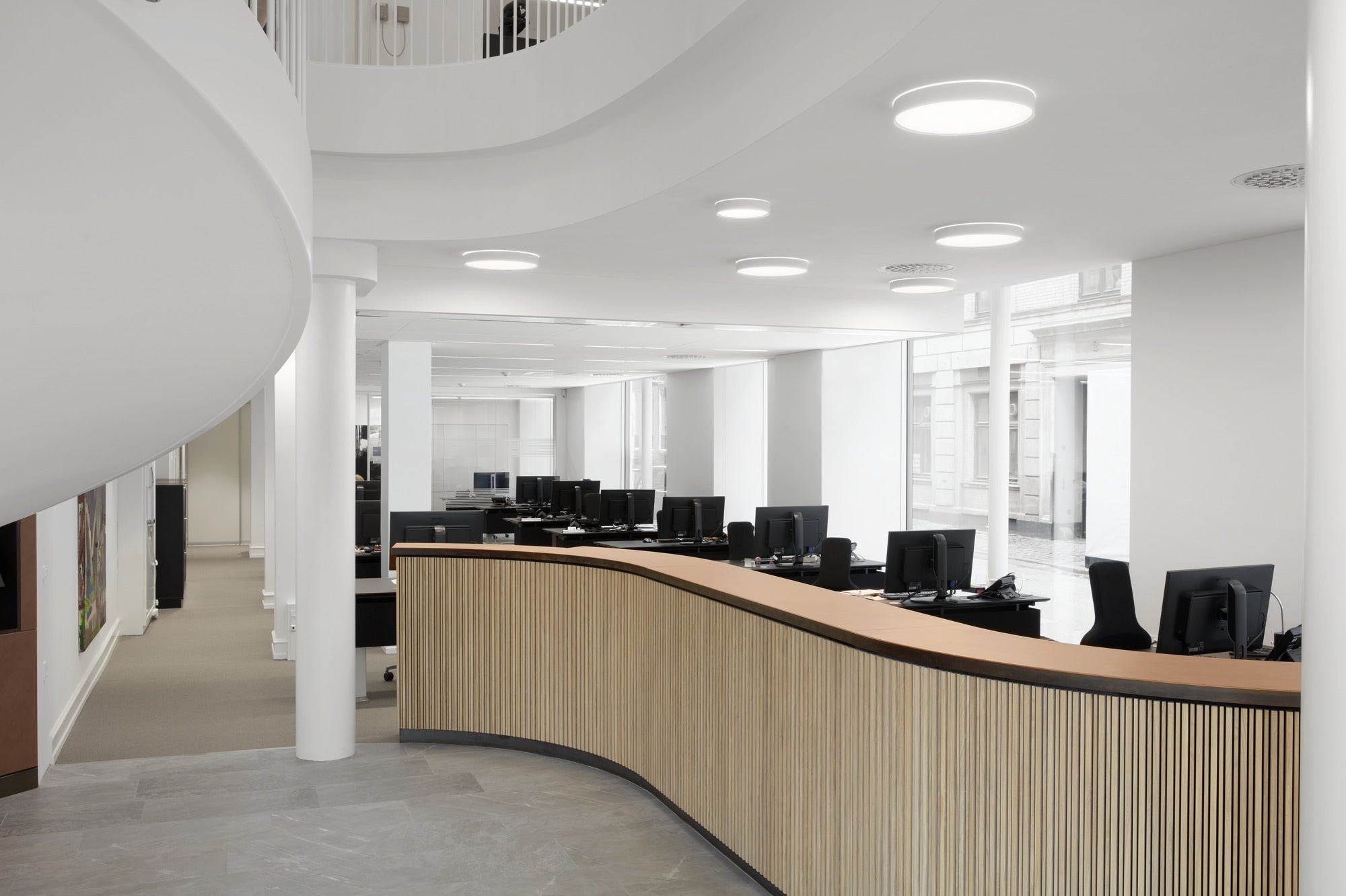 LP SLIM ROUND SEMI-RECESSED Ceiling Light raw aluminum