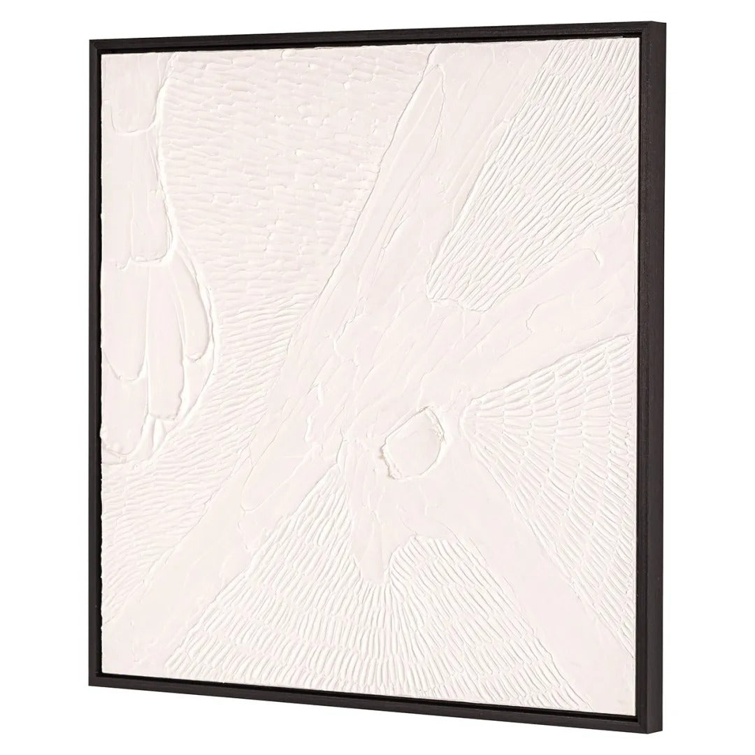 Obraz JANEY gips z czarną ramą