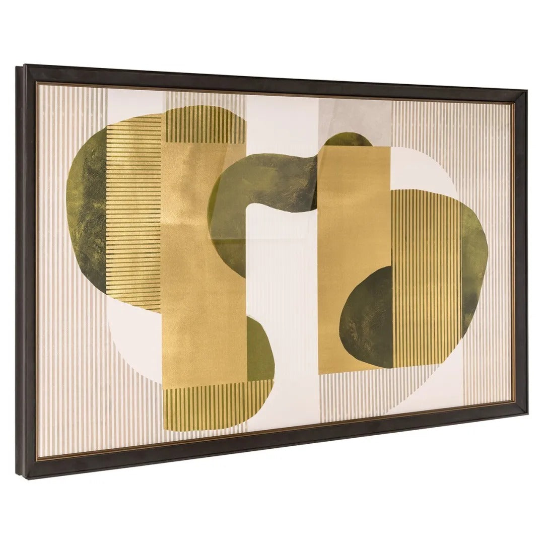 Schilderij JOYLIN groen met beige