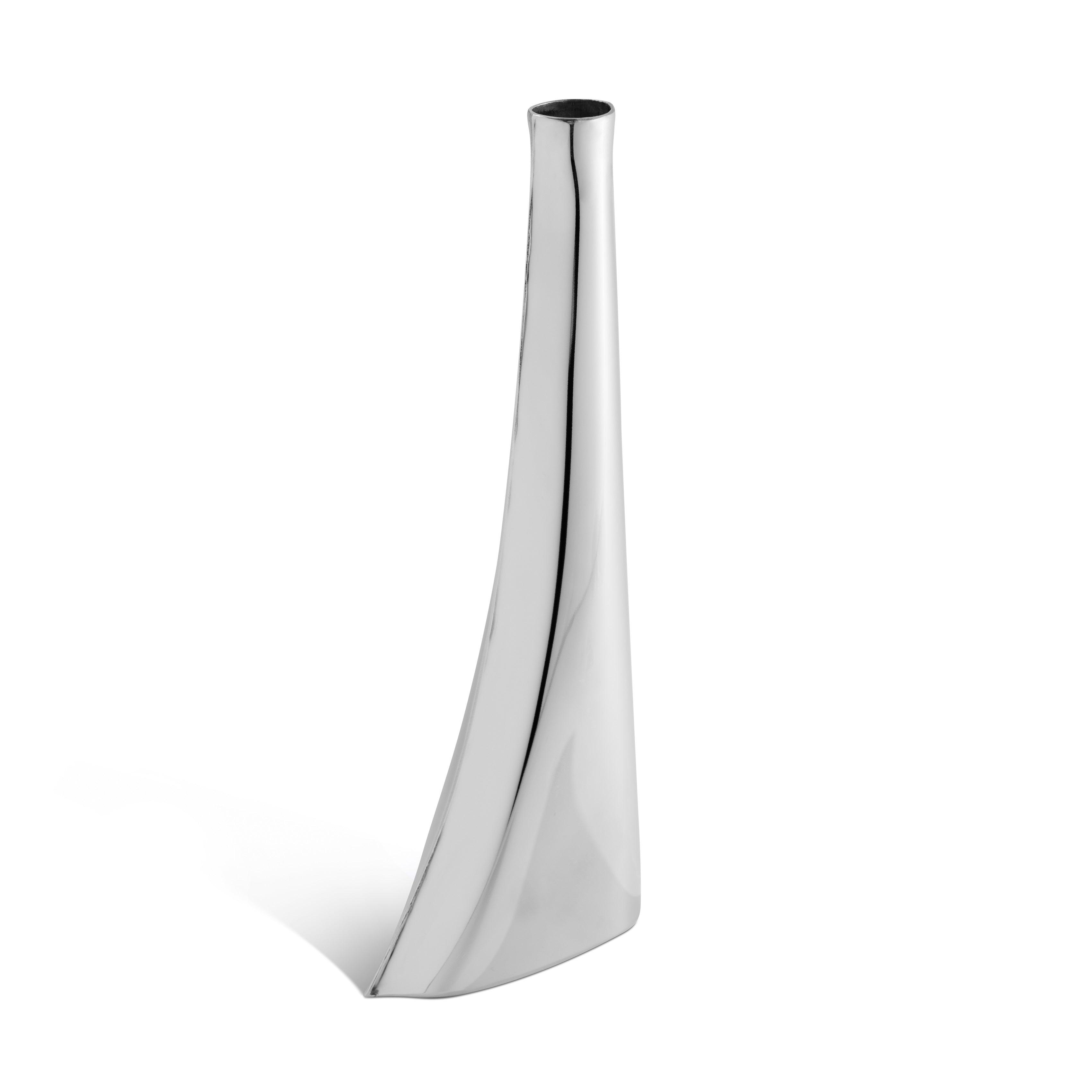 Wazon LEYKI inox Zieta Studio 32 cm   Eye on Design