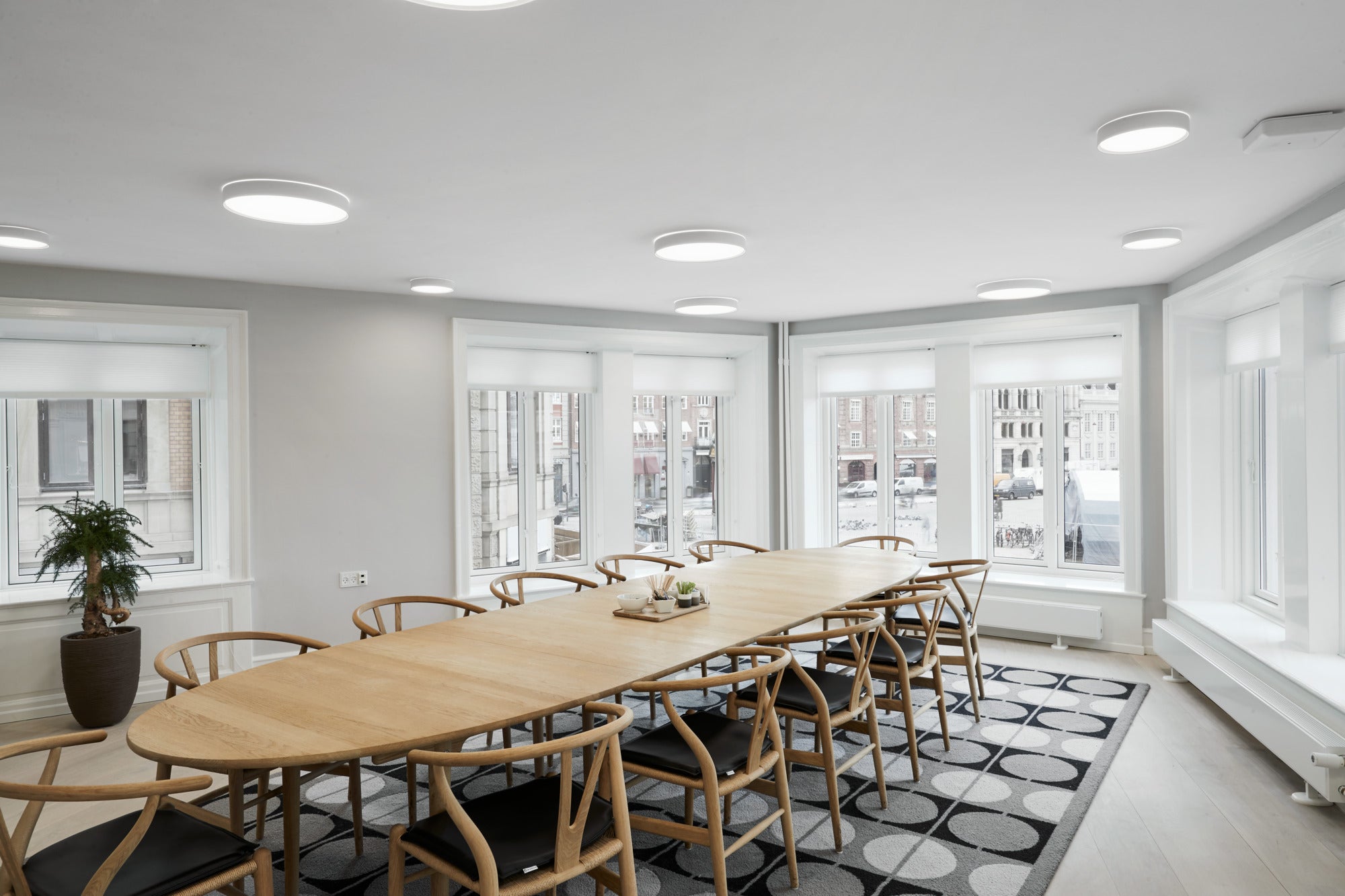 LP SLIM ROUND SEMI-RECESSED Ceiling Light raw aluminum