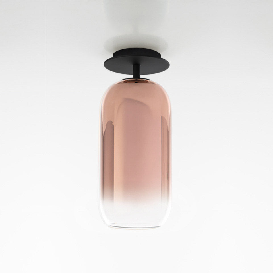 Lampa sufitowa GOPLE miedziany z czarnym wykończeniem