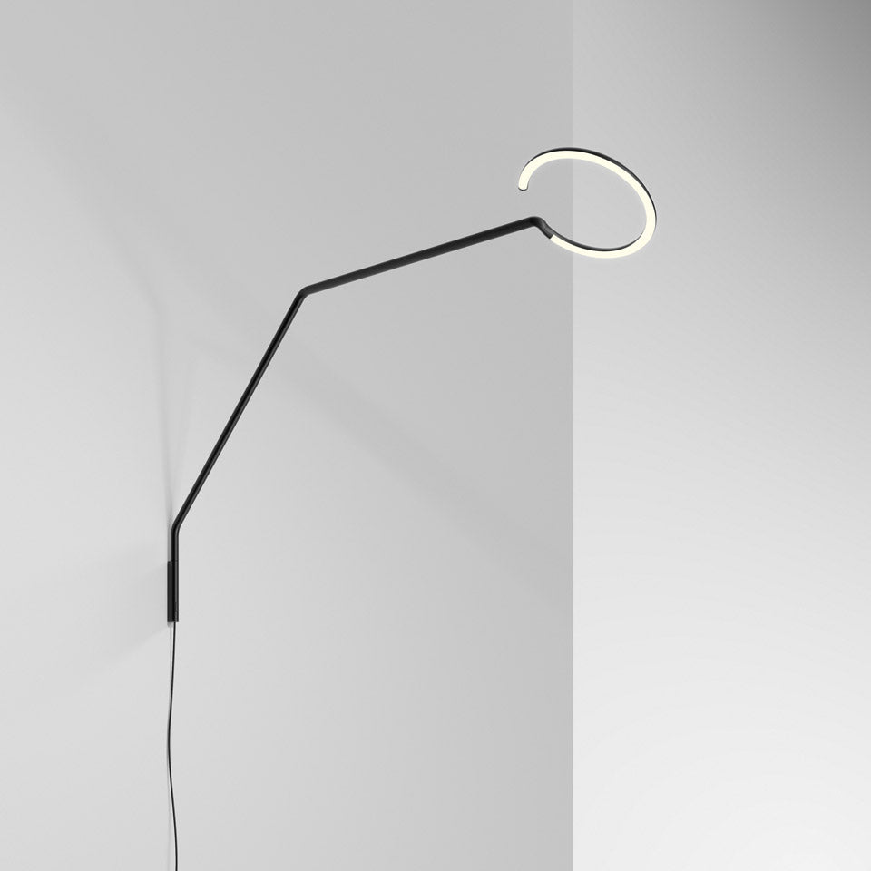 Wall lamp with arm VINE LIGHT L black