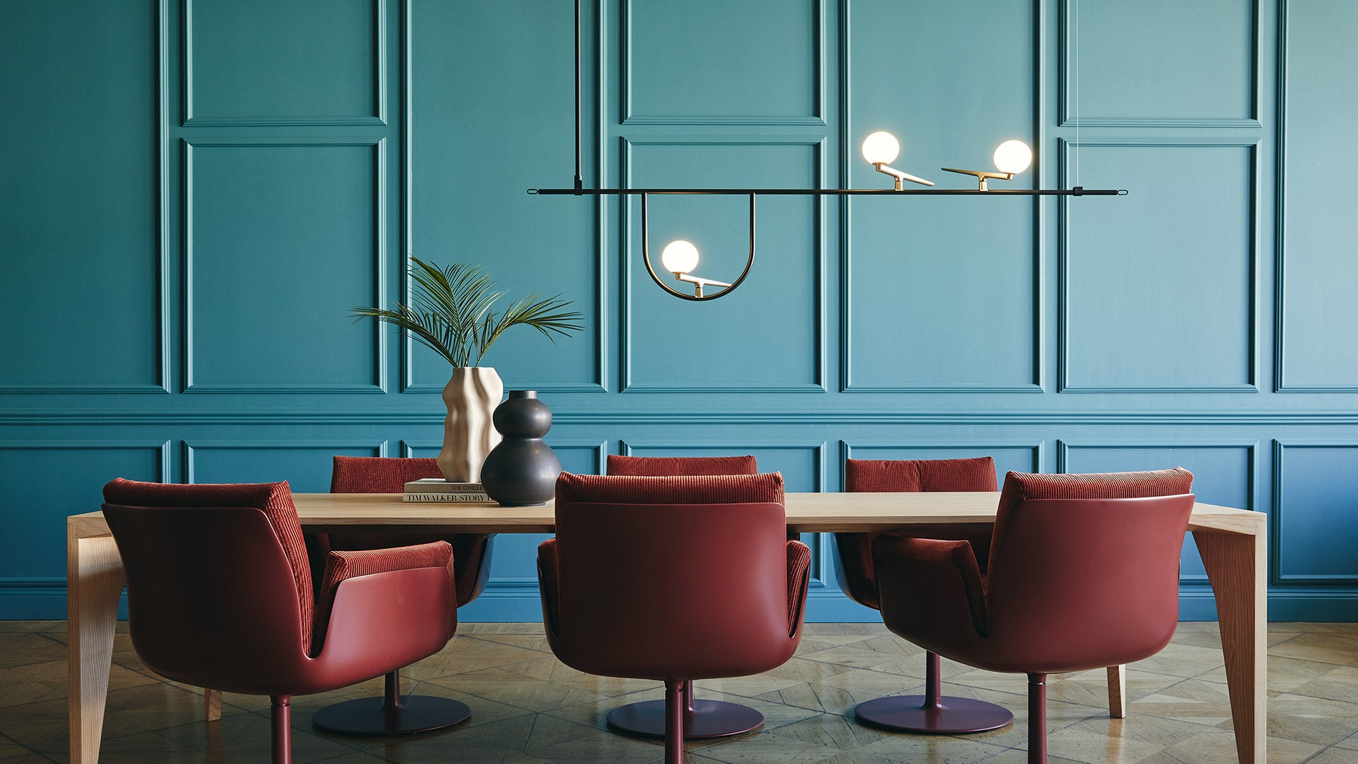 Hanglamp YANZI 1 zwart met goud