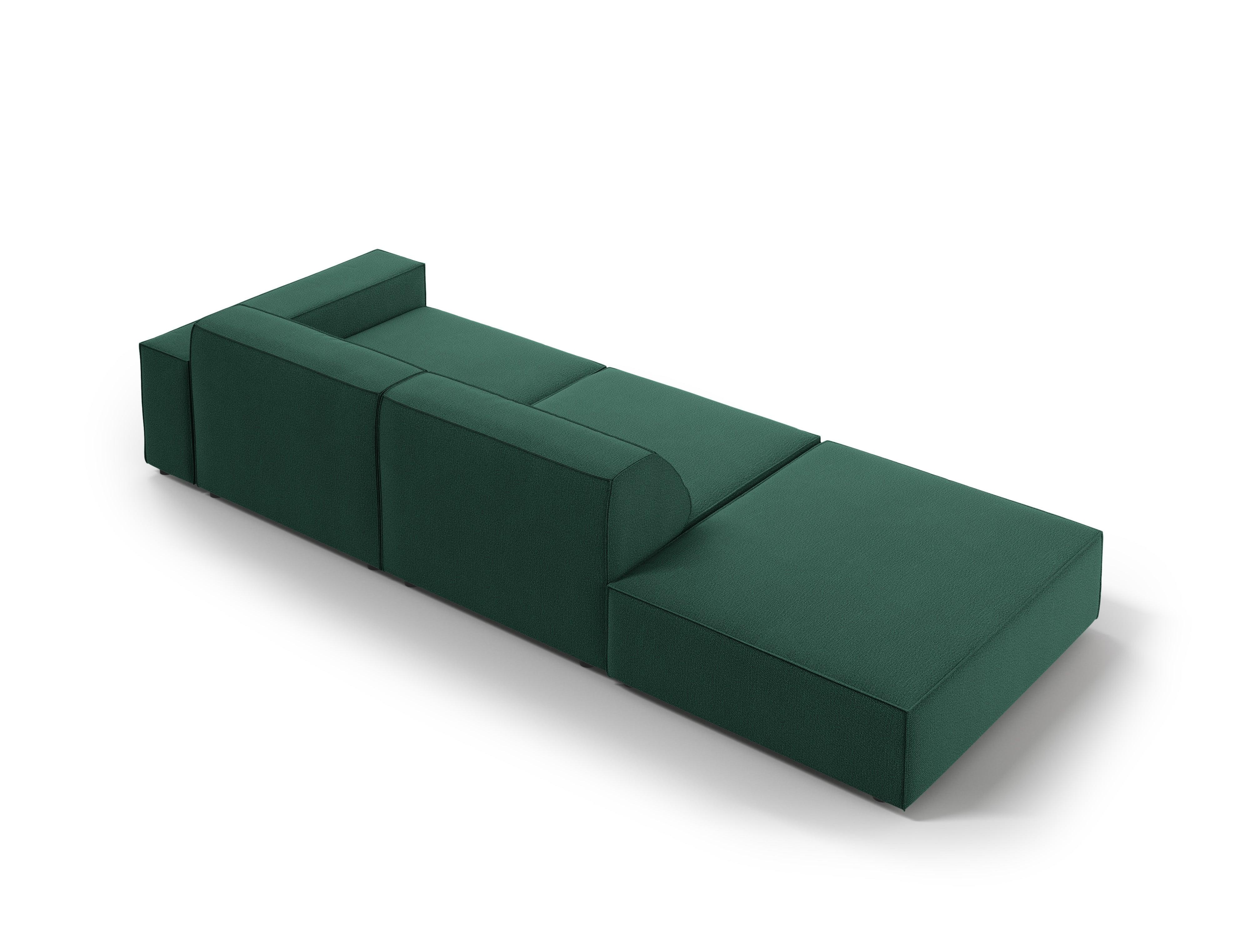 Sofa lewostronna 3-osobowa JODIE zielony Micadoni    Eye on Design