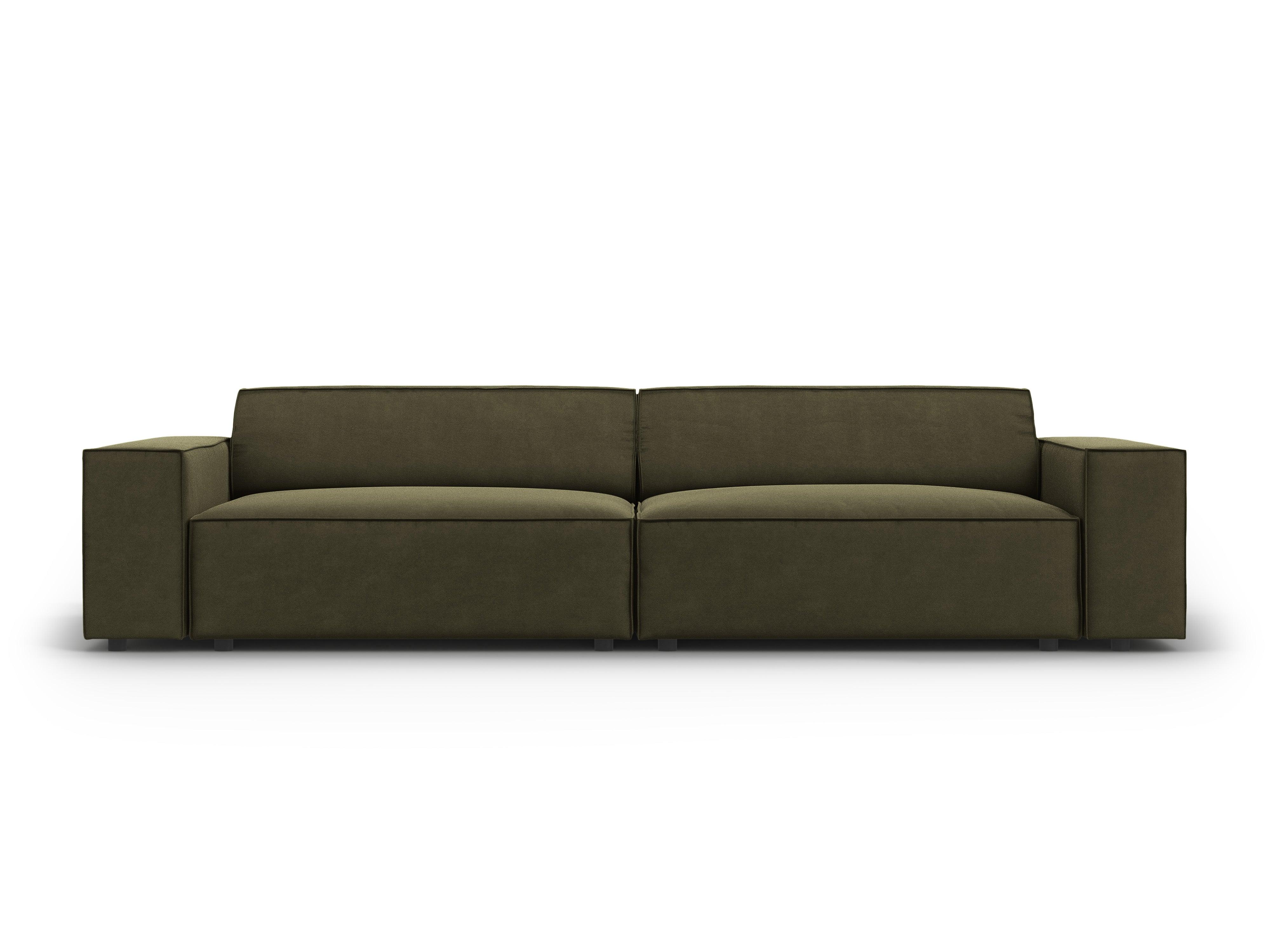 Sofa aksamitna 3-osobowa JODIE zielony Micadoni    Eye on Design
