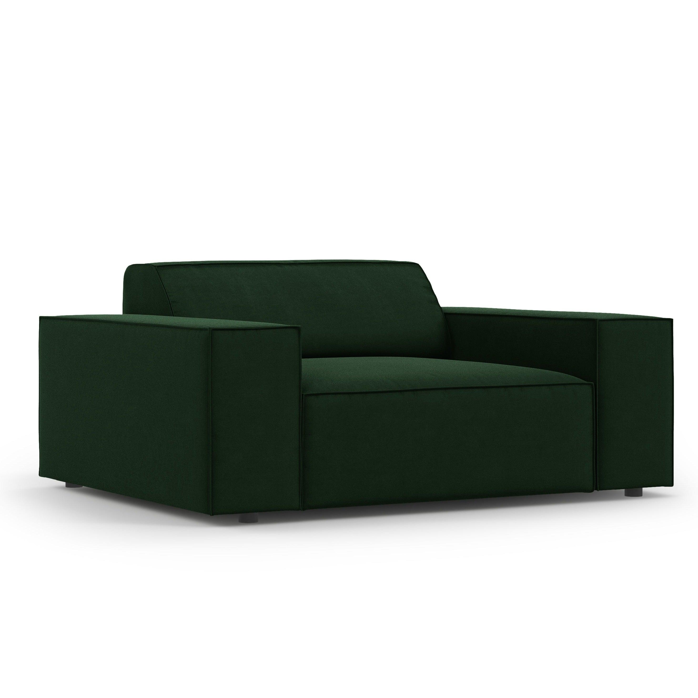 Fotel aksamitny JODIE butelkowa zieleń Micadoni    Eye on Design