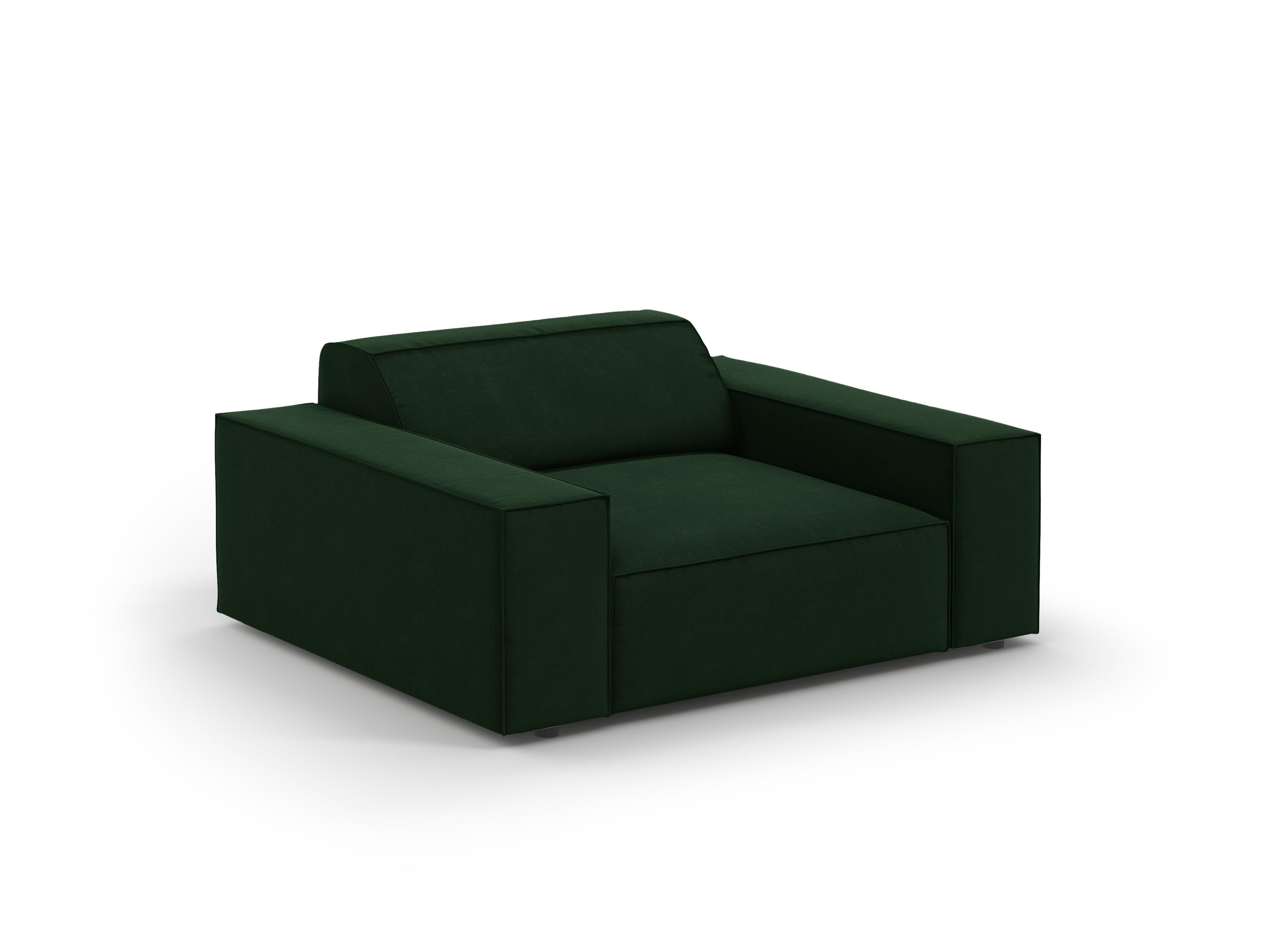 Fotel aksamitny JODIE butelkowa zieleń Micadoni    Eye on Design