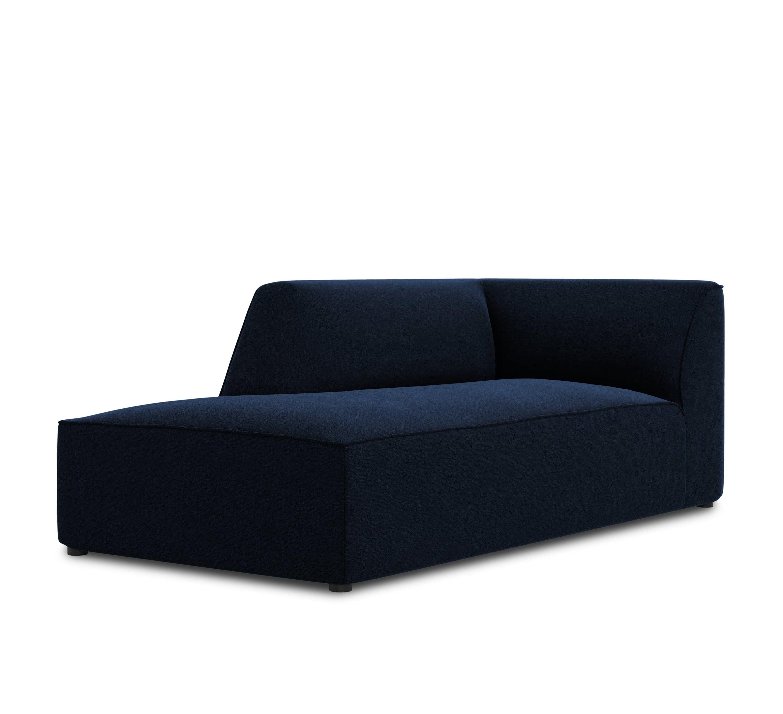 Szezlong aksamitny lewostronny RUBY granat królewski Micadoni    Eye on Design