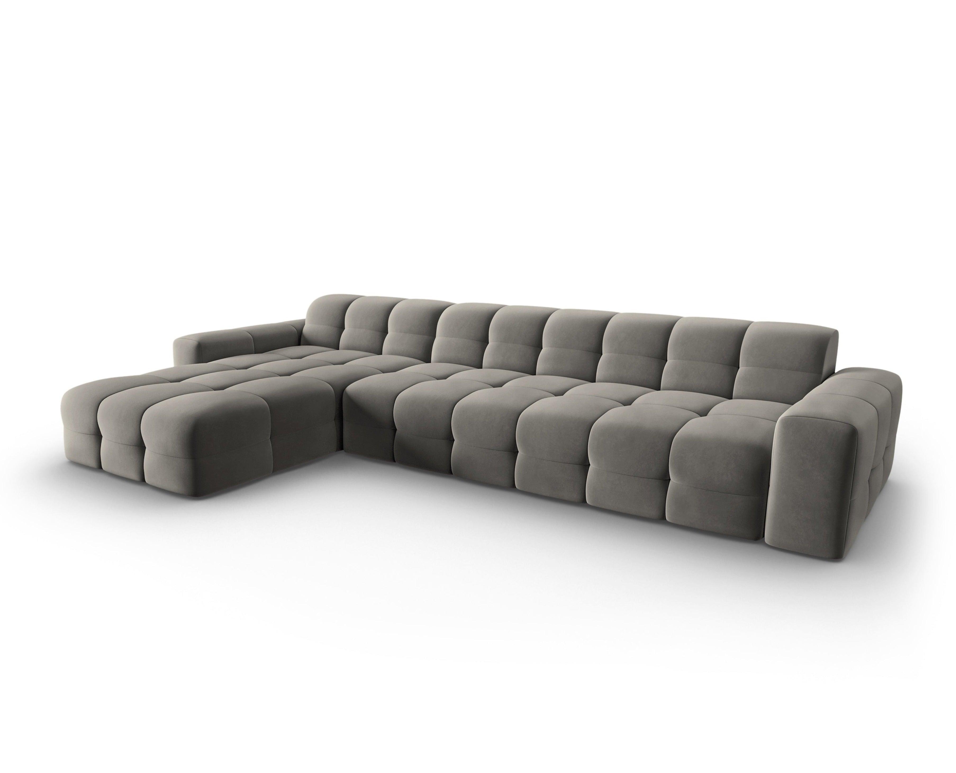 Narożnik lewostronny 5-osobowy KENDAL szary Micadoni    Eye on Design