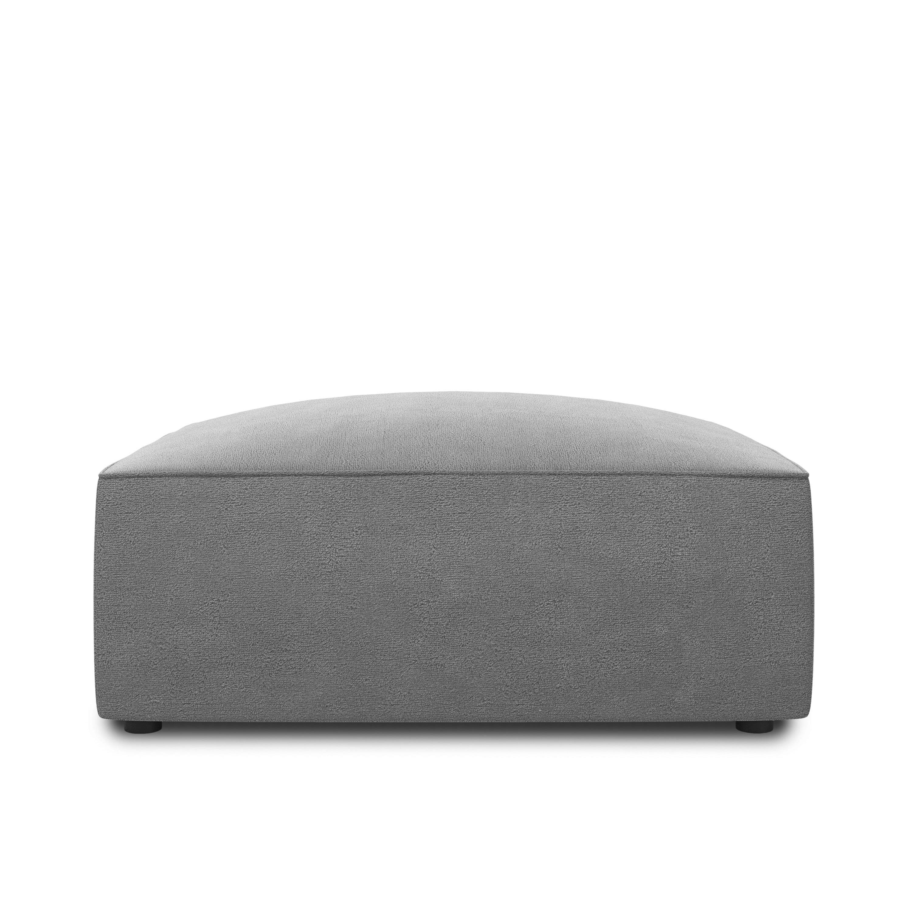 Puf aksamitny RUBY szary Micadoni    Eye on Design