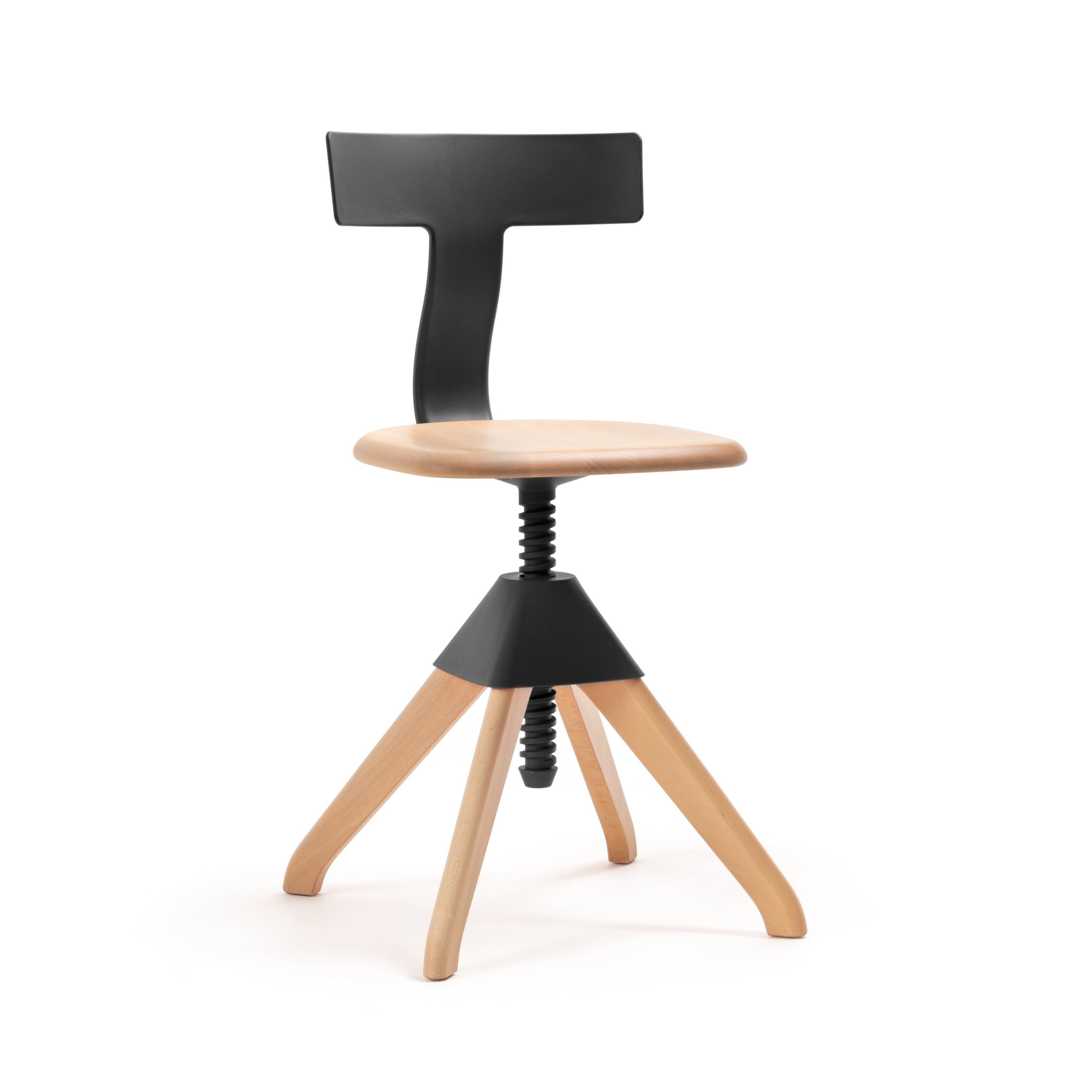 Krzesło TUFFY DZIKA BANDA czarny z drewnem Magis    Eye on Design