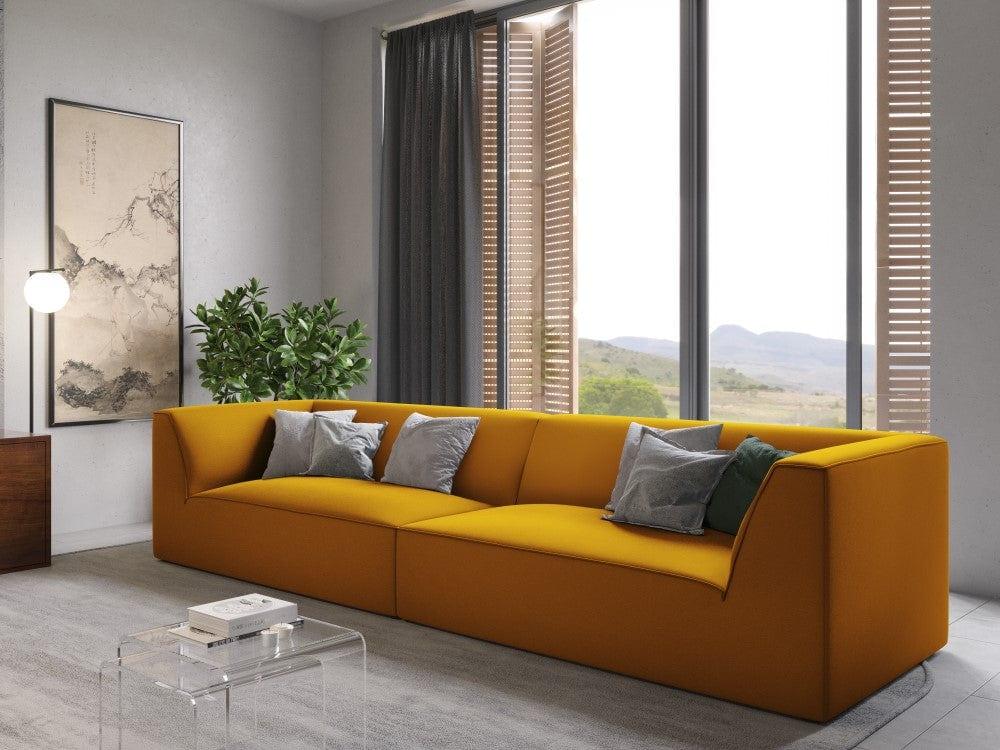 Sofa aksamitna RUBY żółty Micadoni    Eye on Design