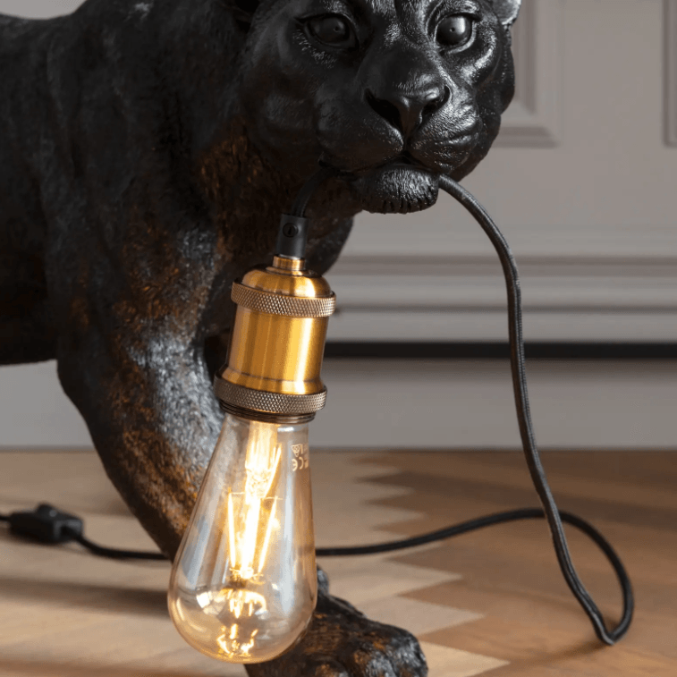 Lampa w kształcie czarnej pantery Kare Design    Eye on Design