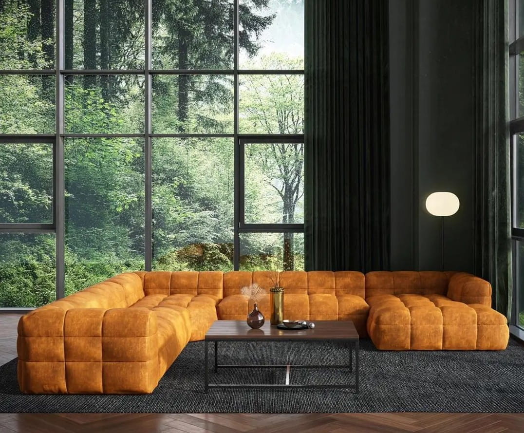 Narożnik w kształcie U MICHELLE - rozmiar i kolor do wyboru Nordic Line    Eye on Design