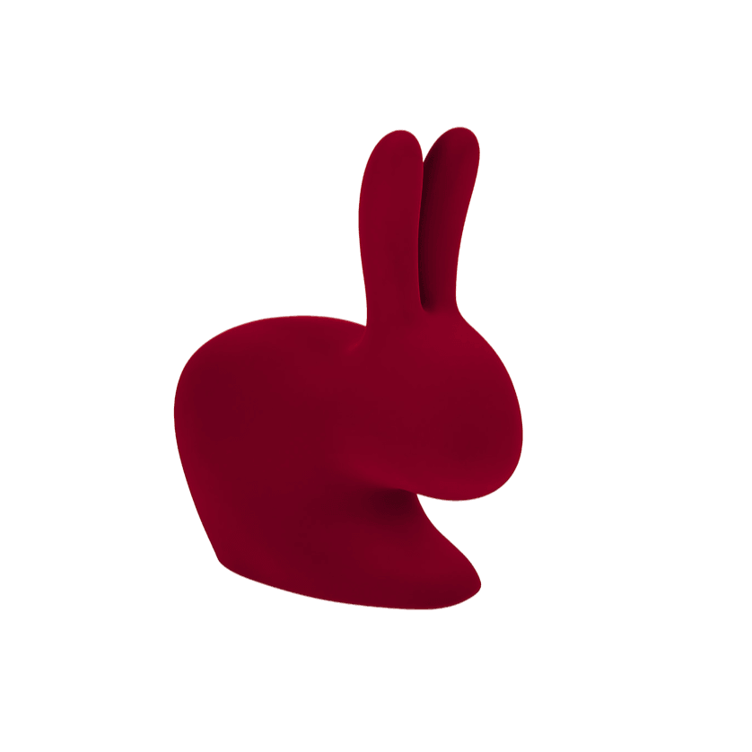 Podpórka do książek RABBIT VELVET czerwony Qeeboo    Eye on Design