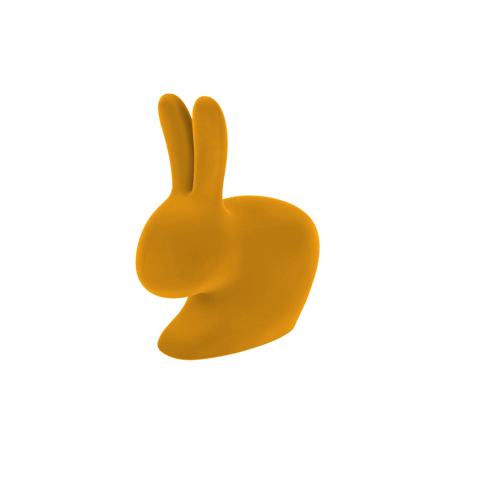 Podpórka do książek RABBIT VELVET musztardowy Qeeboo    Eye on Design