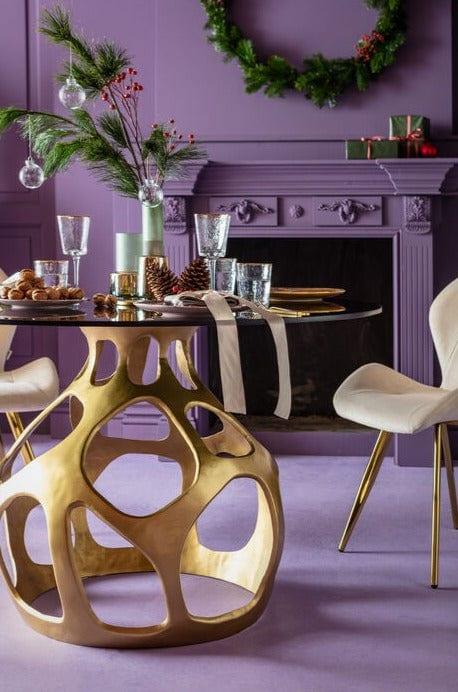 Stół okrągły VOLCANO złoty Kare Design    Eye on Design