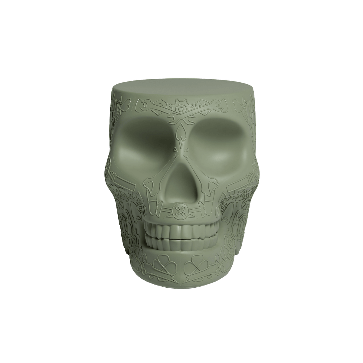 Stołek i stolik boczny MEXICO zielony Qeeboo    Eye on Design