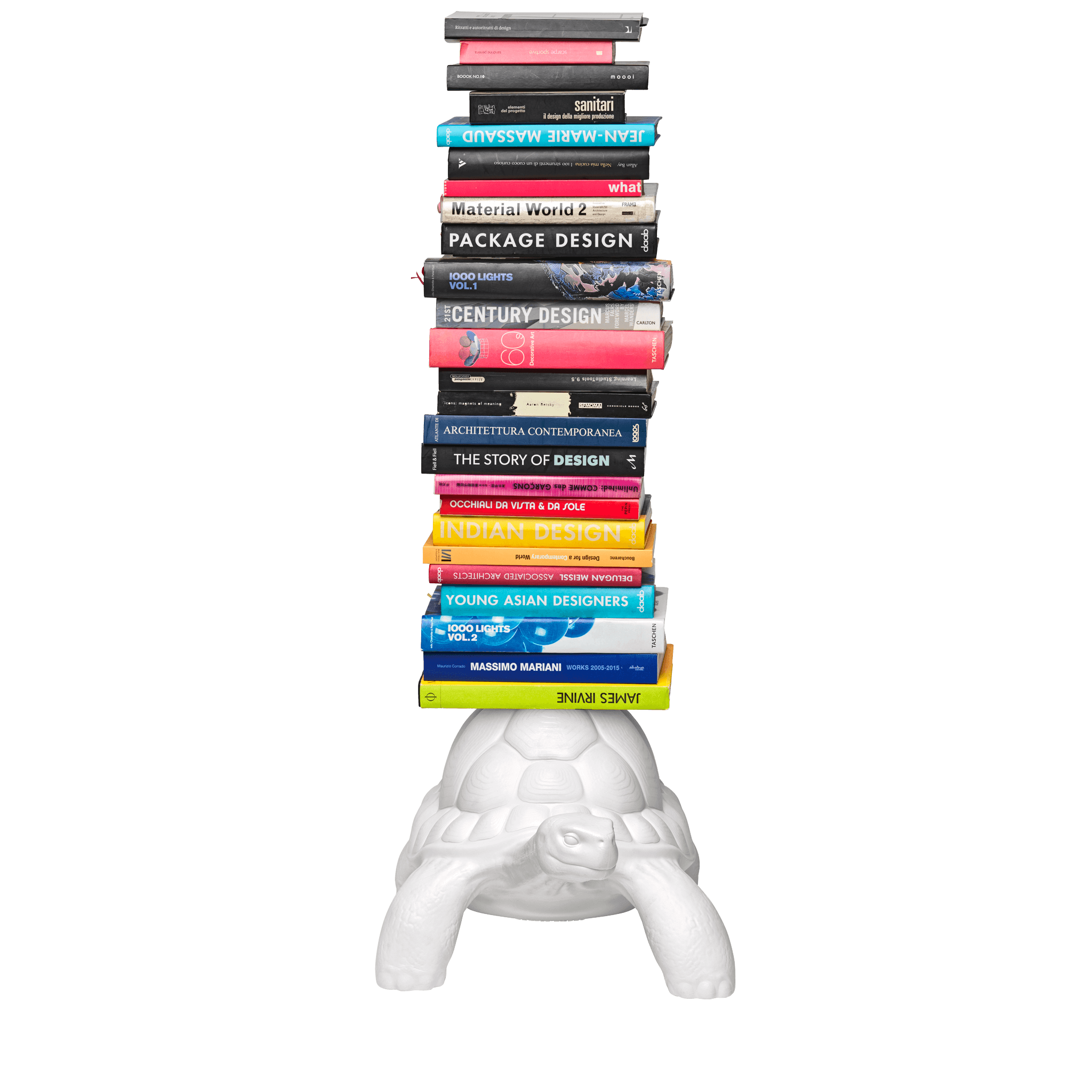 Szafka na książki TURTLE CARRY biała Qeeboo    Eye on Design